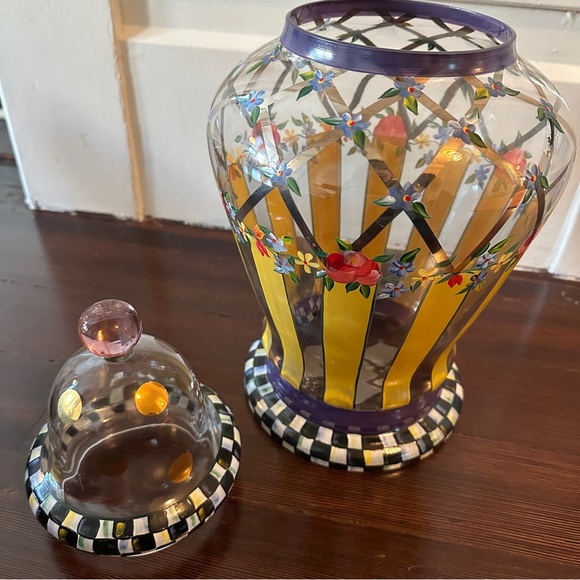 NWT Authentic MACKENZIE-CHILDS Garland Apothecary Jar - Picture 15 of 16